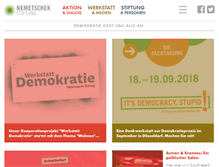 Tablet Screenshot of nemetschek-stiftung.de